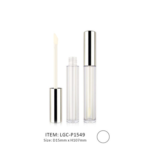 Slim Luxury Lip Gloss Tube with light gold cap