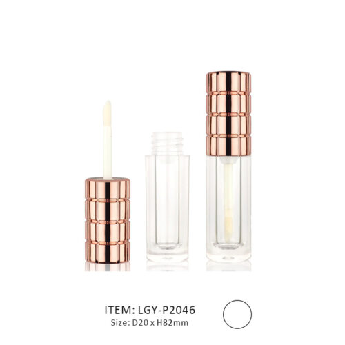 Unque Lip Gloss Tube with a ribbed golden cap