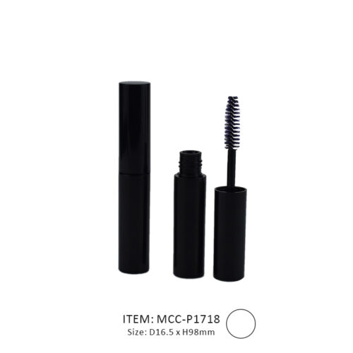 Pure Black Classic Mascara Tube assembled with a Black brush in a normal volume