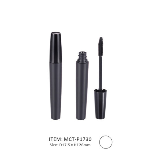 Black Conic Mascara Tube manufactured in a Short size
