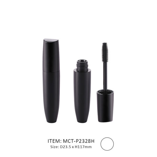 Black Conic Mascara Tube with a Large volume and short brush