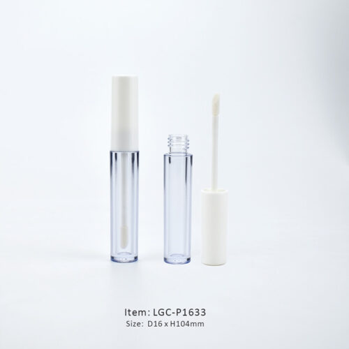Pure White Empty Flawless Lip Gloss Tube including an applicator