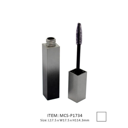 Square Mascara Tube manufactured in Black Gradient