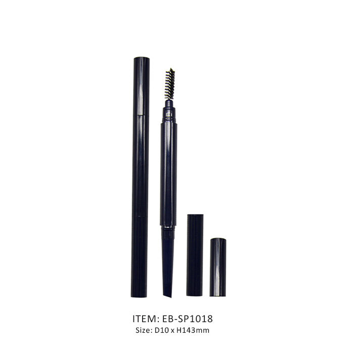 EB-SP1018-Double End Eyebrow Pencil - C Dark Irregular Shape Double End Eyebrow Pencil in Large Volume Equipped with a Brush