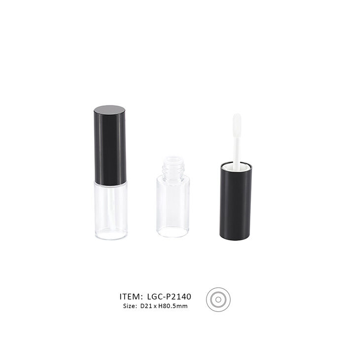 LGC-P2140 mini lip gloss container with brush applicator Mini Lip Gloss Tube serving for small volume lip gloss product