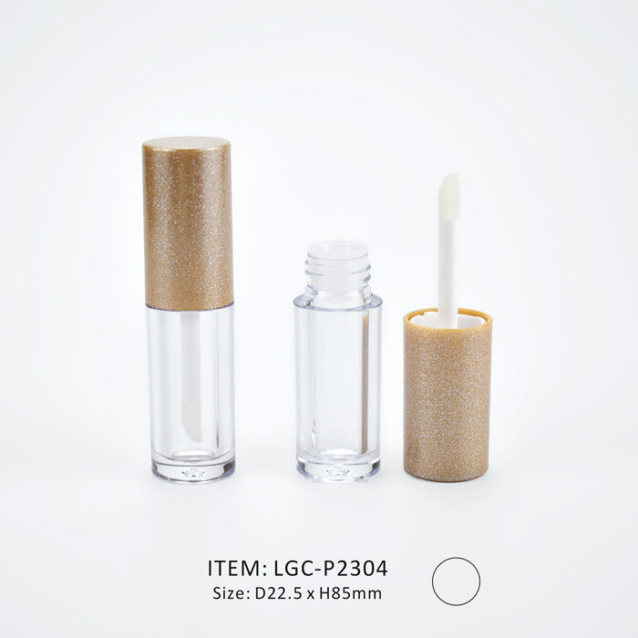 LGC-P2304-Straight Circular Lip Gloss Tube - B Straight Circular Lip Gloss Tube with a small volume