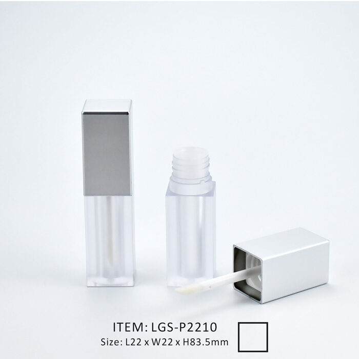 LGS-P2210-Frosted Square Lip Gloss Tube Frosted Square Lip Gloss Tube including applicator