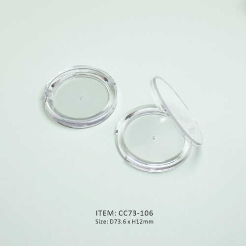 wholesale and custom round cosmetic compact case for makeup