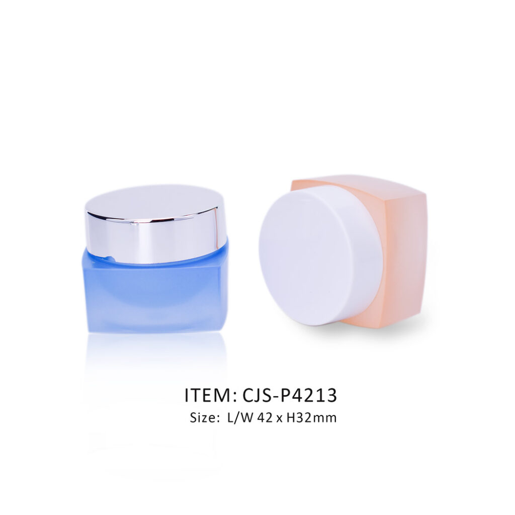 CJS-P4213-empty 10g 12g Thick-wall Square makeup jar packaging wholesale & custom design square cosmetic jar