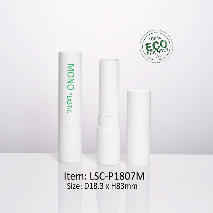LSC-P1807M-Wholesale-Custom-Mono-material-PET-Lipstick-tube