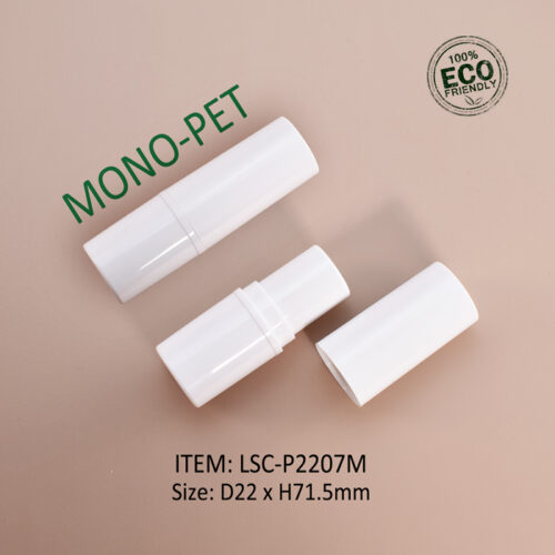 PET Lipstick Packaging - Round Mono Material Lipstick Tube