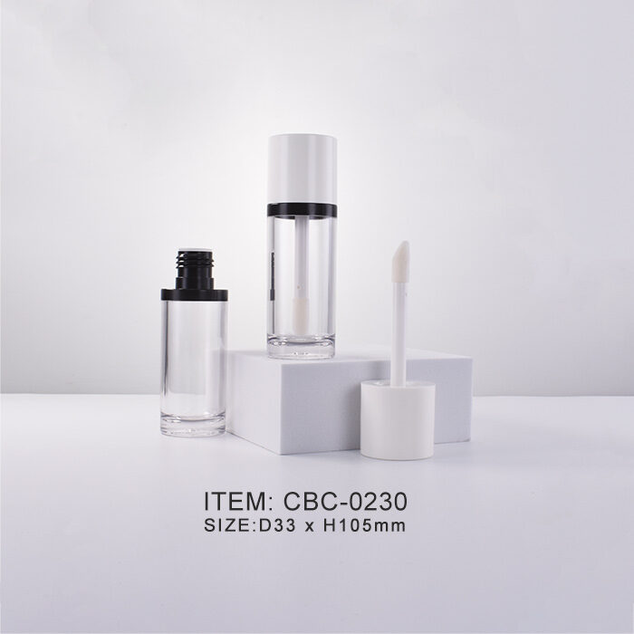 thick wall makeup foundation bottle with flock applicator