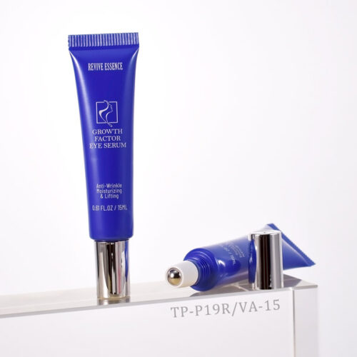 empty airless roller ball tubes with stainless steel applicator for eye serum and eye cream packaging