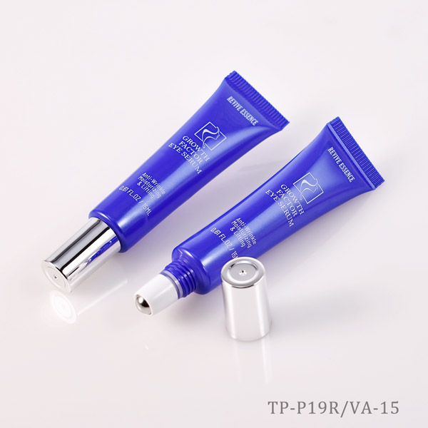D19mm roller ball plastic tubes for eye cream, eye serum, and targeted skincare packaging