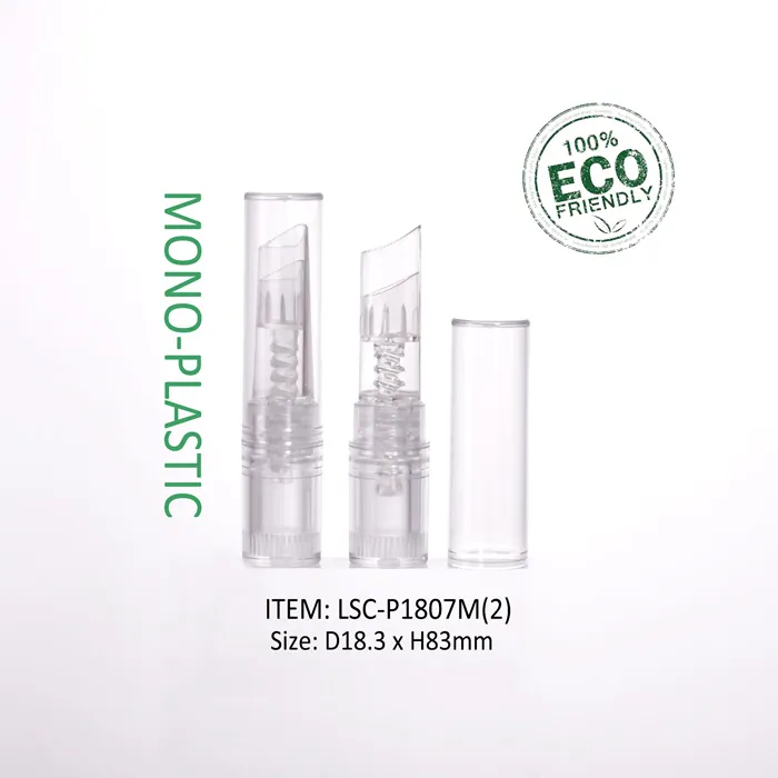 LSC-P1807M2-Wholesale-Custom-Mono-material-Makeup-Container-PET-Lipstick-Tubes