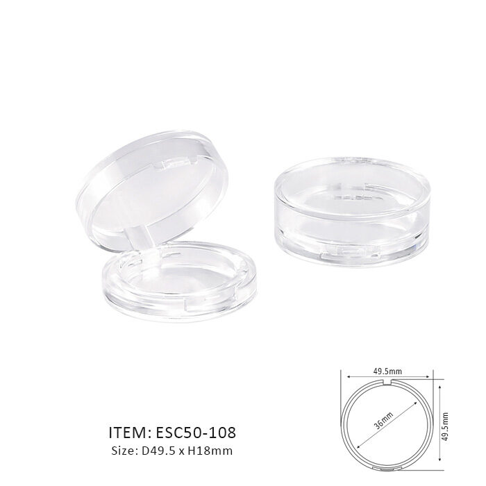 Transparent Eyeshadow Case made with sustainable material