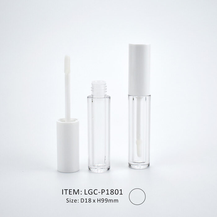 Straight Circular Lip Gloss Tube with a Long length