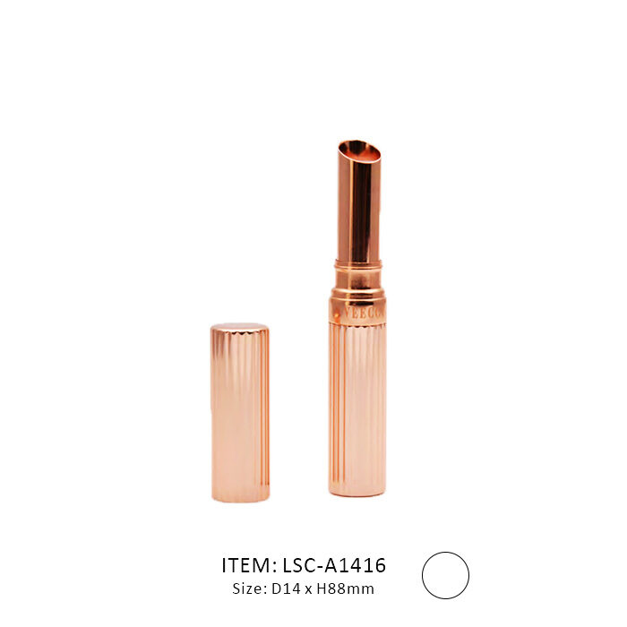 Bronze aluminum slim lipstick tube