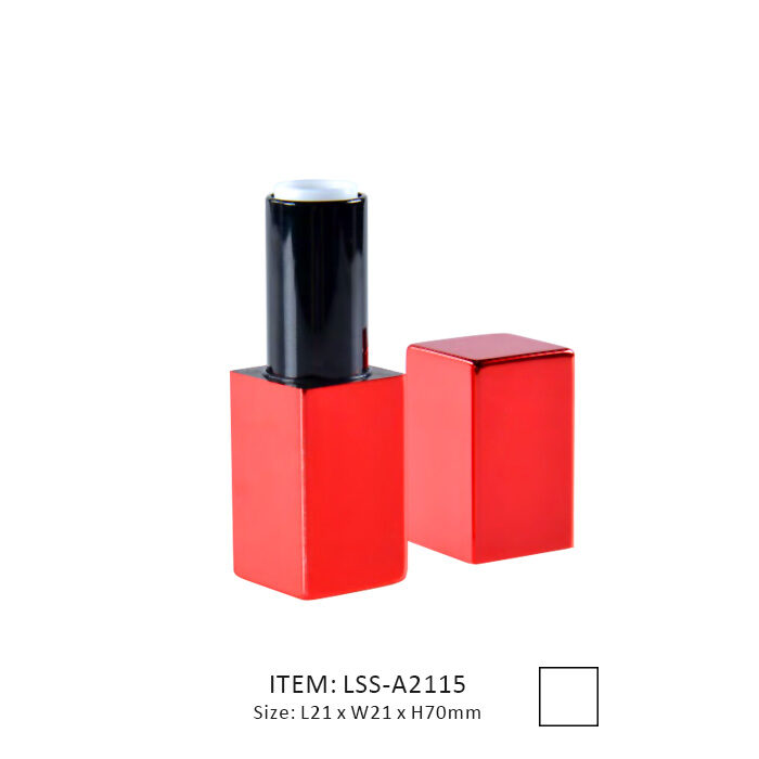Bright red Magnetic Lipstick Tube Packaging