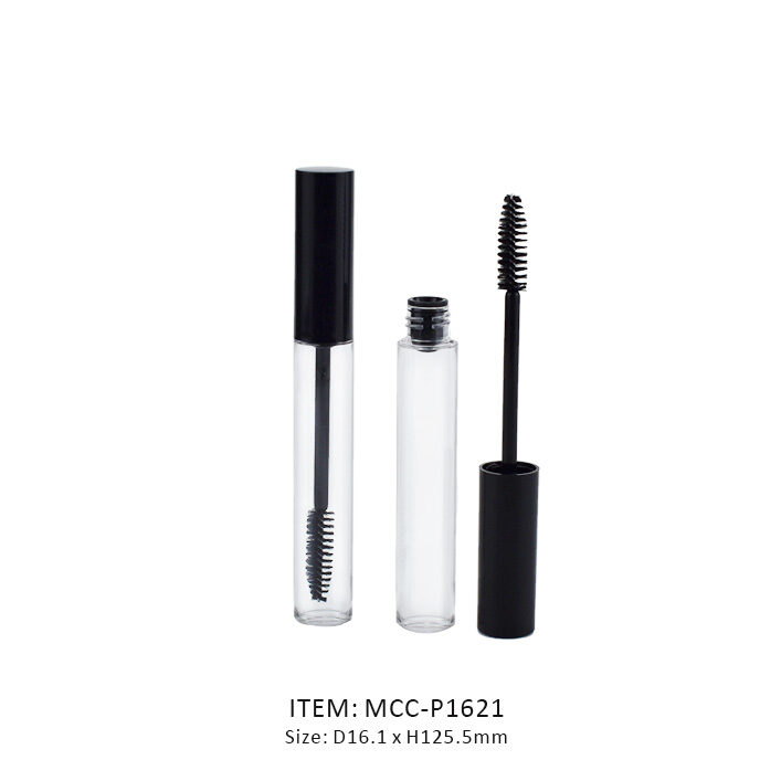 Classic Mascara Tube with a brush produced in a Slim shape and decorated in black on the cap