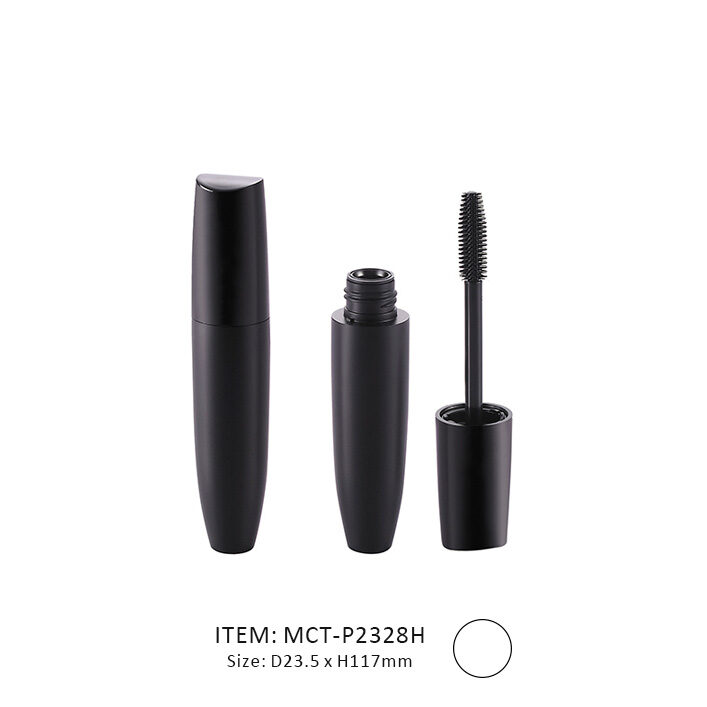 Black Conic Mascara Tube with a Large volume and short brush