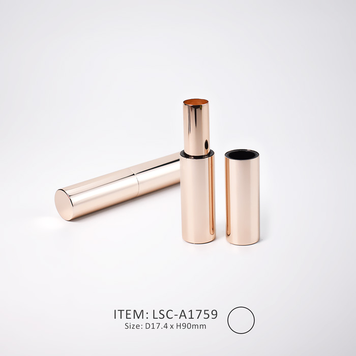 rose golden aluminum magnetic lipstick tube case
