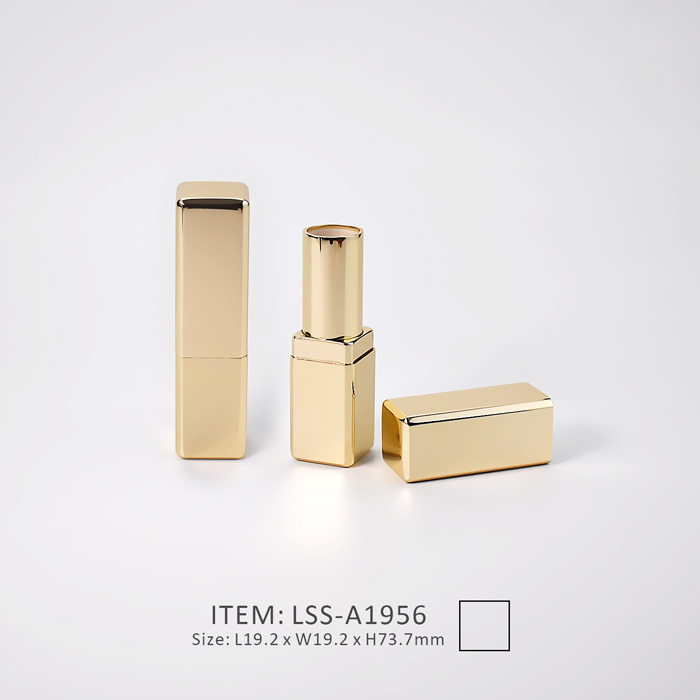 plastic aluminum lipstick tube with round corner