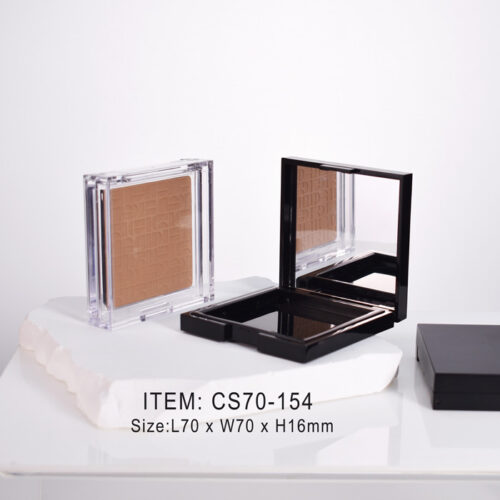 Square Makeup Compact With Mirror Wholesale Custom Compact Containers For Pressed Face Powder
