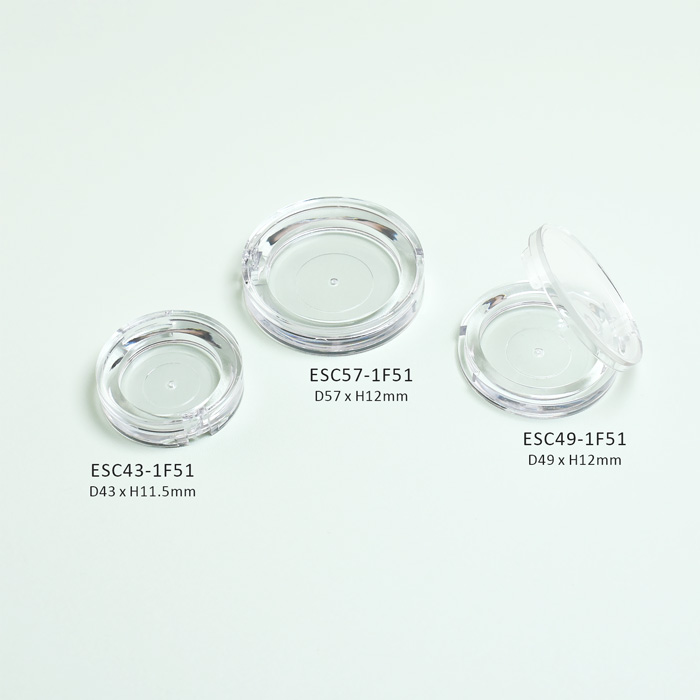 single round eyeshdow pan as primary makeup packaging for wholesale and custom design