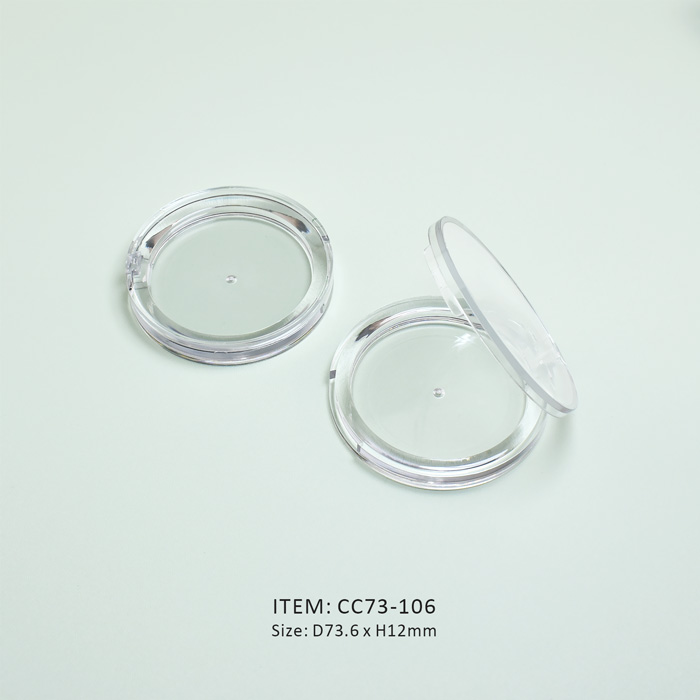 wholesale and custom round cosmetic compact case for makeup