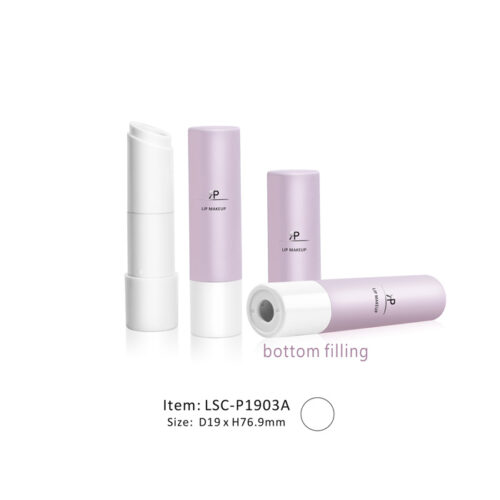 empty bottom fill tube for lipstick and lip balm