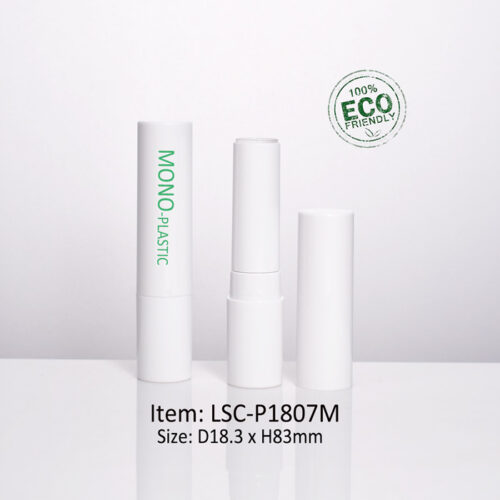 wholesale custom mono material PET lipstick tube