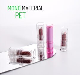 plastic lipstick tube made of mono plastic material