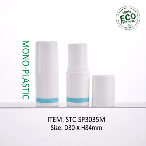 Airtight Mono PP Stick Round Recyclable Face Makeup Packaging